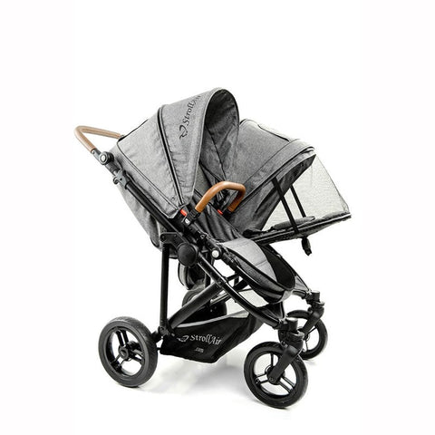 StrollAir Twin Way Twin Stroller/Double Stroller - Denim Slate, -- ANB Baby