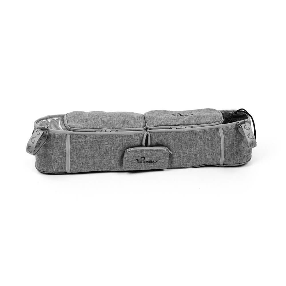 StrollAir Universal Twin/Double Stroller Organizer/Parent Console - Black/ Denim Slate, -- ANB Baby