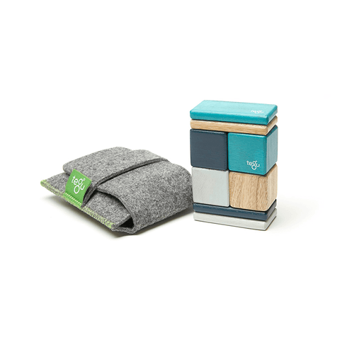 Tegu Original Pocket Pouch Magnetic Wooden Block Set, 8-Piece, -- ANB Baby