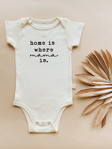 Tenth & Pine Home is Where Mama is Organic Cotton Onesie, -- ANB Baby