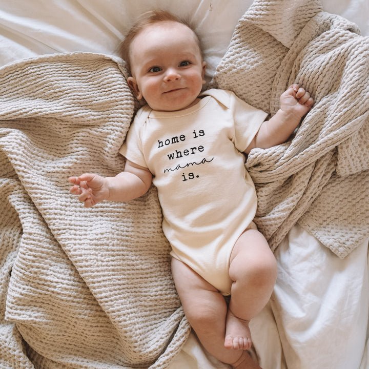 Tenth & Pine Home is Where Mama is Organic Cotton Onesie, -- ANB Baby