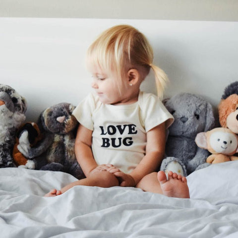 Tenth & Pine Love Bug Organic Cotton Onesie, -- ANB Baby