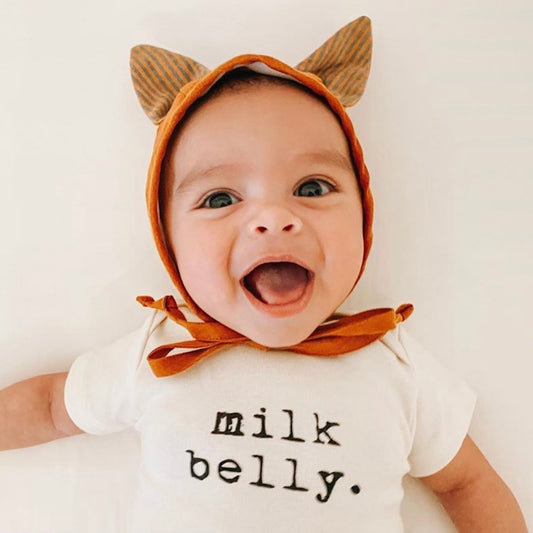 Tenth & Pine Milk Belly Organic Cotton Onesie, -- ANB Baby