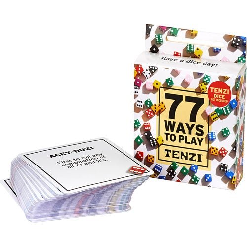 Tenzi 77 Ways to Play Dice Game Card Set, -- ANB Baby