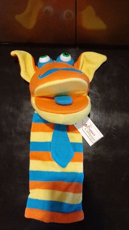 The Puppet Company Knitted Puppet, Mango, -- ANB Baby