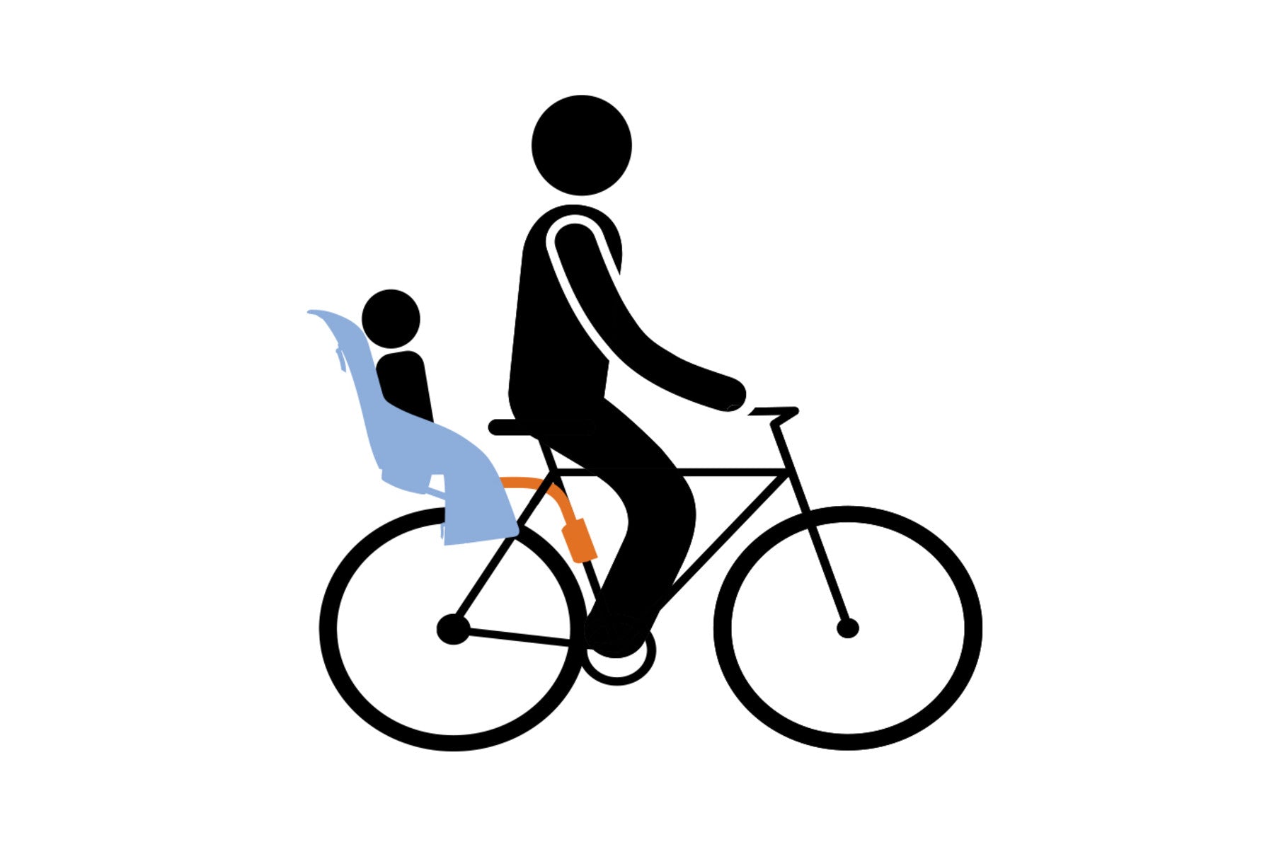 THULE RideAlong Child Bike Seat - Light Grey, -- ANB Baby