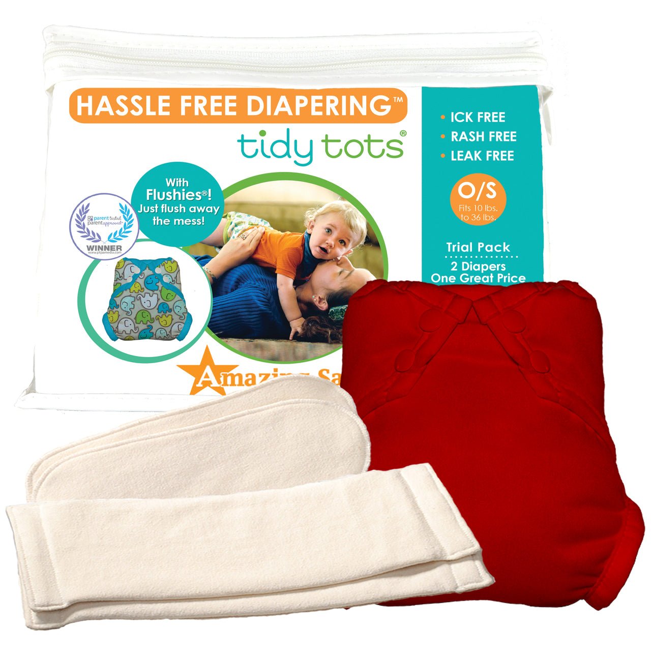 Tidy Tots Diaper Trial Set, Hemp, -- ANB Baby