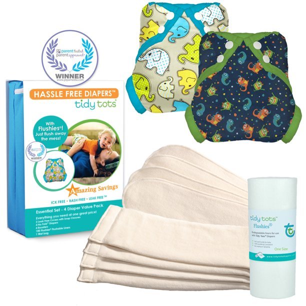 Tidy Tots Essential Set, Hemp, Diaper Set, -- ANB Baby