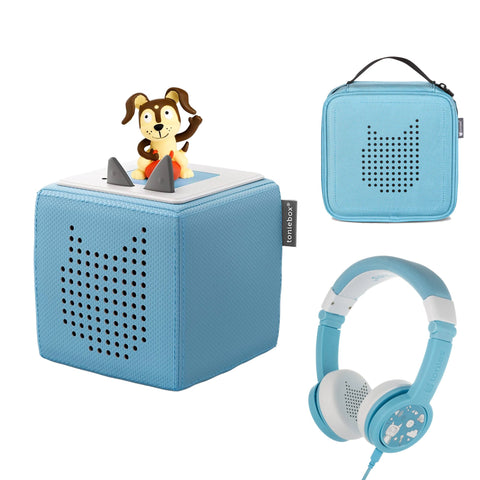 Tonies Toniebox Playtime Puppy Starter Set with Foldable Headphones and Carrying Case, -- ANB Baby