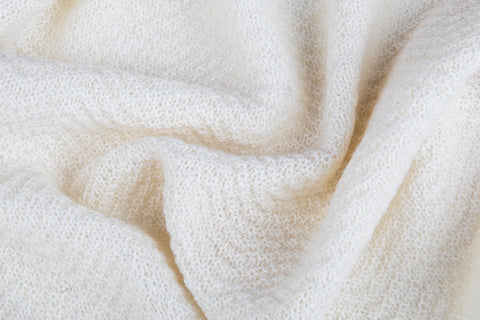 Tuwi Wave Knitted Baby Blanket, Cream, -- ANB Baby