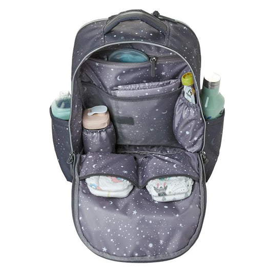 Twelvelittle On-the-Go Backpack, Grey Twinkle Print, -- ANB Baby