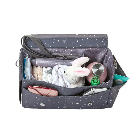 Twelvelittle On-the-Go Stroller Caddy Bag, Grey Twinkle Print, -- ANB Baby