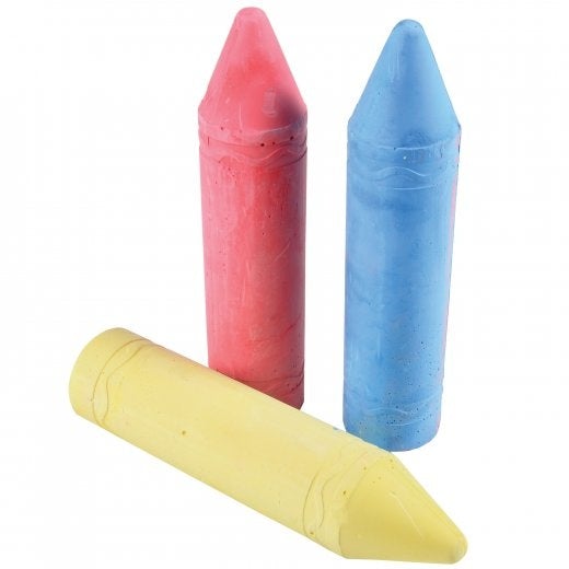 US Toy LM200 3 Piece Giant Sidewalk Chalk, Pack of 3, -- ANB Baby