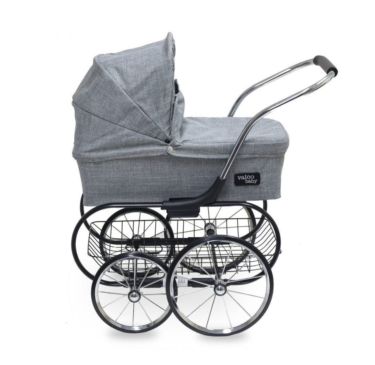 Valco Baby Royale Doll Stroller, Grey Marle, -- ANB Baby